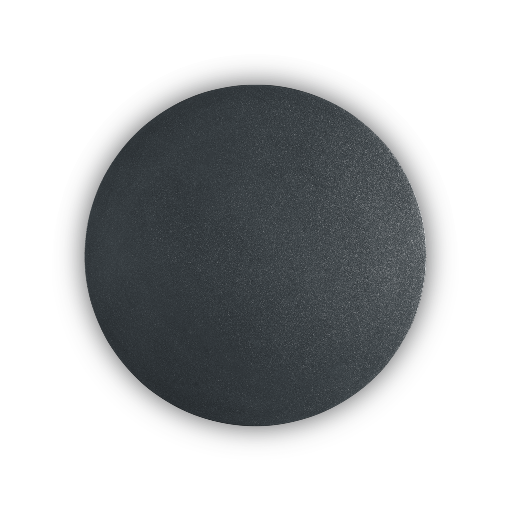 Cover 20 Round - Aplique de pared - Negro - Ideal Lux