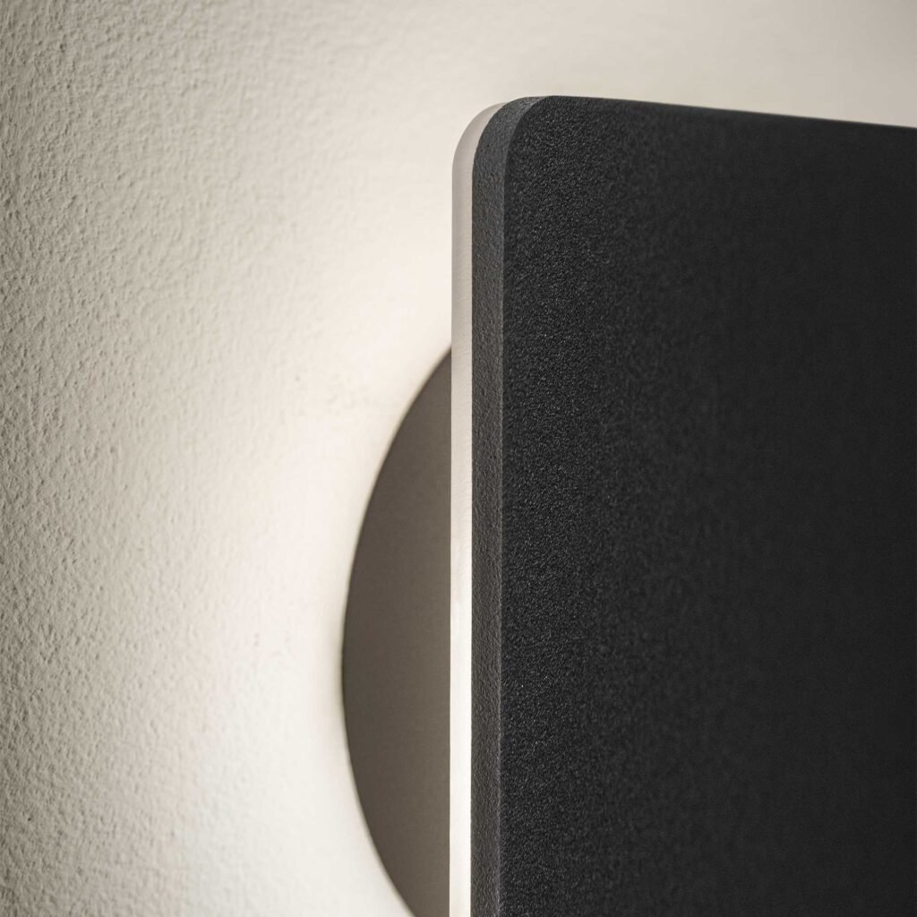 Cover 20 Square - Aplique de pared - Negro - Ideal Lux