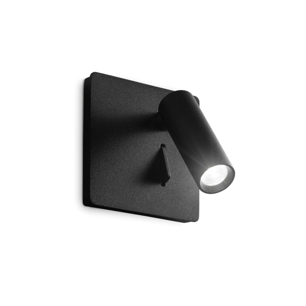 Lite - Aplique de pared - Negro - Ideal Lux