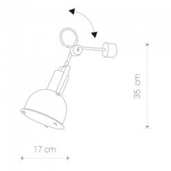 Industrial S Grafito - Aplique de pared - Mimax Decore