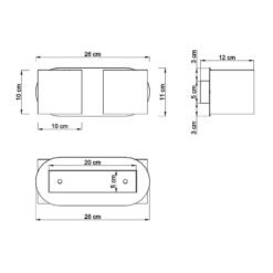 Aplique de pared Orbis (2 luces) - Sollux Lighting