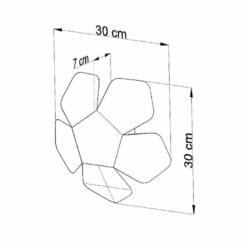 Aplique de pared Penta - Sollux Lighting