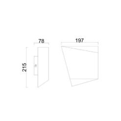 Asimetric Aplique - Blanco GX53 - Mantra